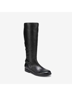 NEW Vionic Rochelle Tall Boots Knee High Equestrian Black Womens 8 Wide Calf